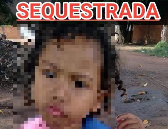 Imagem comunicando o sequestro viralizou nas redes sociais.