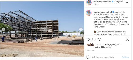 Fotos foram publicadas nas redes sociais do governador.