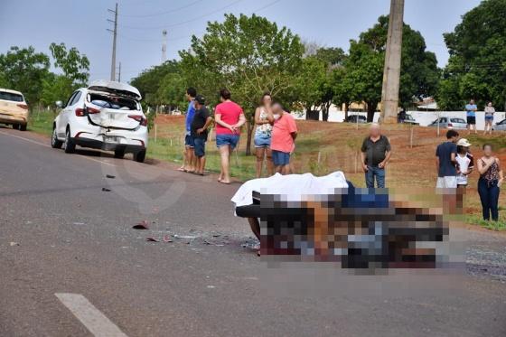 Testemunhas apontam que vítima seguia em alta velocidade.