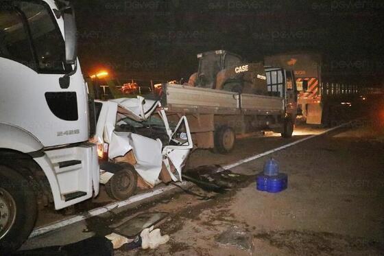 O acidente aconteceu no km 588 da BR-163