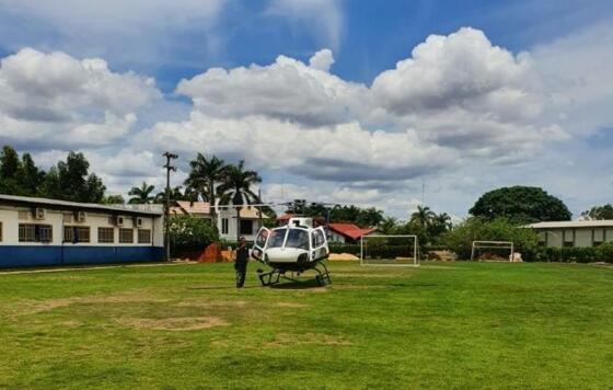 Homem foi resgatado por helicóptero do Ciopaer
