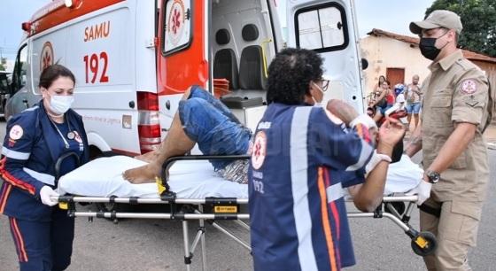 Marco Aurélio foi socorrido com vida, encaminhado ao Hospital Regional, mas não resistiu.