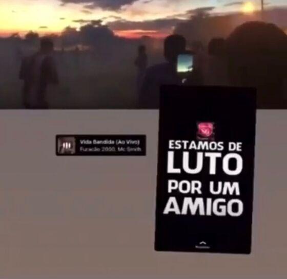 Vídeo foi publicado no Story do clube amador.