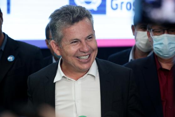 O governador Mauro Mendes (DEM)