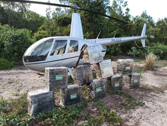 Helicóptero trazia as drogas da Bolívia para Mato Grosso