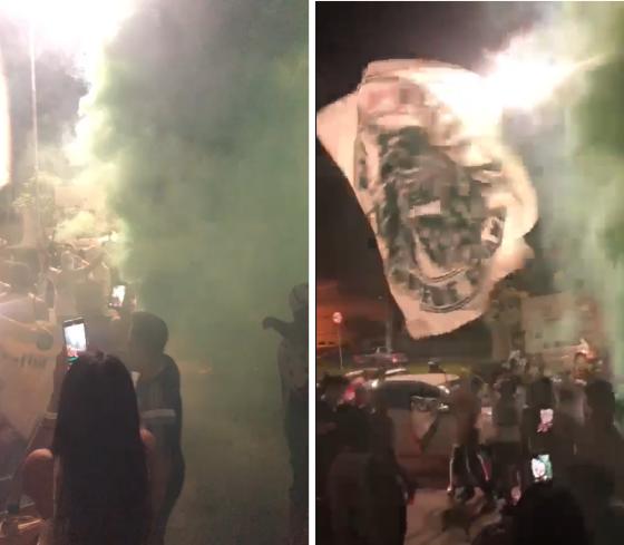 Torcedores do Palmeiras extravasaram após vitória sobre Flamengo 