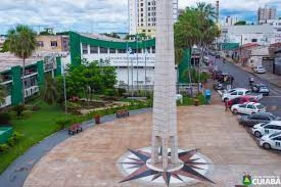 O marco do Centro da América do Sul fica em Cuiabá
