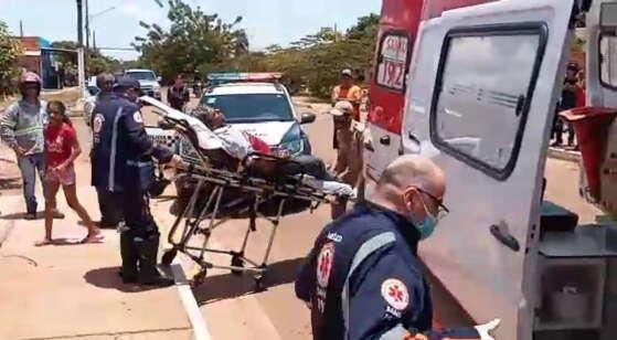 Socorro à vítima baleada no peito em Rondonópolis 