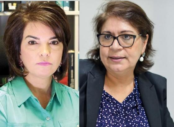 Juízas Jaqueline Cherulli (à esq.) e Gleide Bispo foram alvos de notícias falsas espalhadas por psicólogo