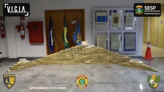  272 kg da droga foram apreendidos 