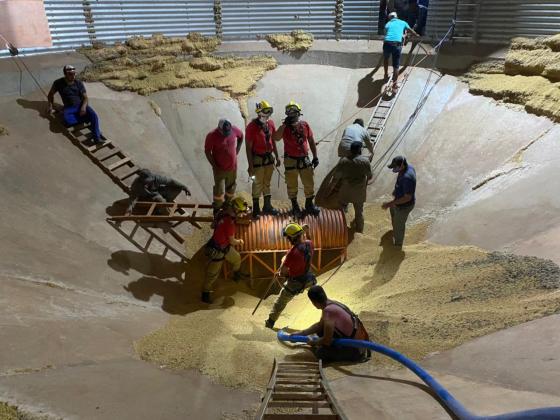 Operação de resgate levou horas para ser concluída.