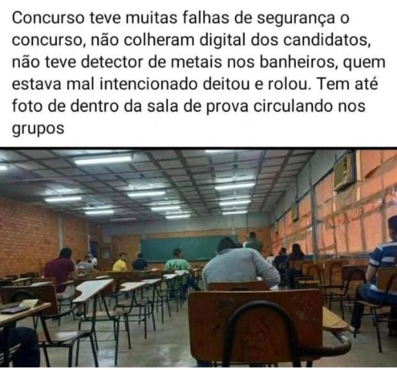 DESORGANIZA&Ccedil;&Atilde;O CONCURSO SEGURAN&Ccedil;A P&Uacute;BLICA