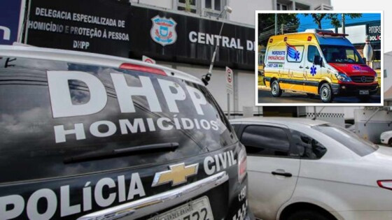 A vítima foi encaminhada ao hospital onde recebeu atendimento médico 