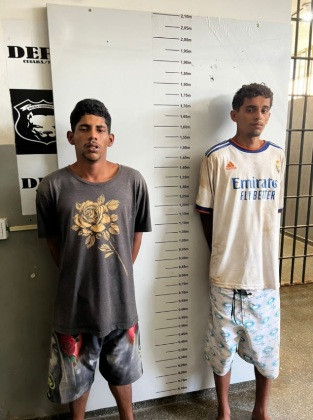 bandidos foram identificados como W.F.P., 20 anos e D.T.S.S, 18 anos. 