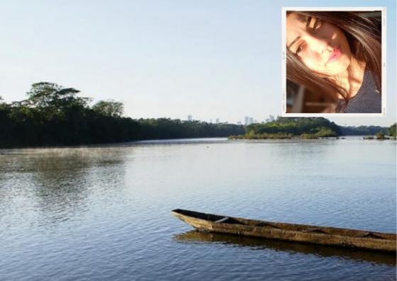 Andreia estava com a família quando o barco virou