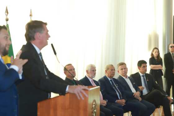 Reunião com bolsonaro em Brasília Mauro Mendes 