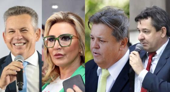 Mauro Mendes terá 4min57seg; Marcia terá 3min23seg; Moises terá 51 seg; e Ritela terá 49 seg