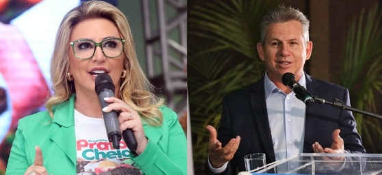 Márcia Pinheiro (PV) e Mauro Mendes (União Brasil) divulgaram locais de votação neste domingo