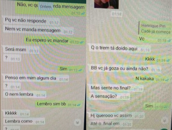 Ped&oacute;filo barra do gar&ccedil;as - prints de conversas