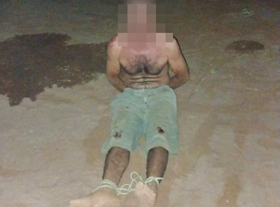 O bandido foi preso em flagrante