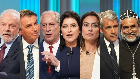 Sete candidatos participaram do debate na noite de quinta-feira, 29