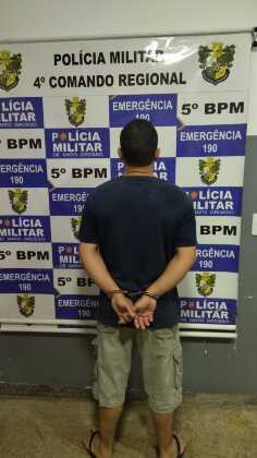 Bandido foi preso na madrugada deste sábado.
