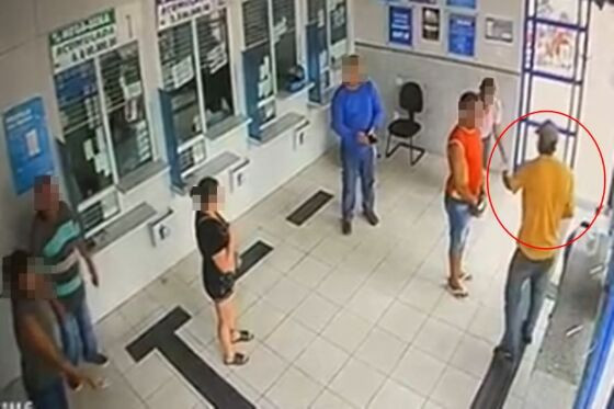 Bandido tocou o terror em clientes de lotérica