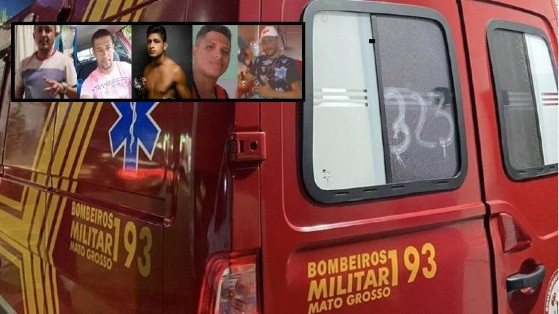Fausto da Silva Lago, Jairo da Silva lago, Wanderson Lacerda de Castro e Atalibio Lacerda dos Santos, chegaram a ser socorridos com vida, mas não resistiram aos ferimentos.