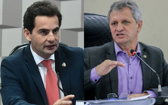 Os deputados Fábio Garcia e Dilmar Dal"Bosco