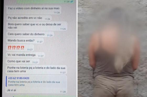 Mulher presa suspeita de extorquir idoso em Trindade, Goiás