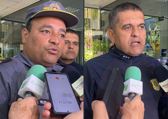 Coronel Wilker e Francisco Elcio, superintendente da PRF