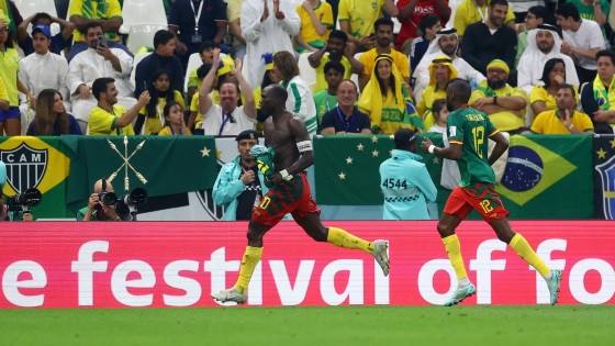 Aboubakar abriu o placar e a equipe africana venceu o jogo.