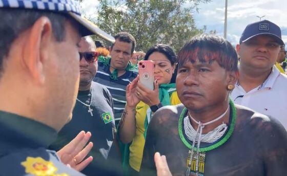 Protesto durou uma hora