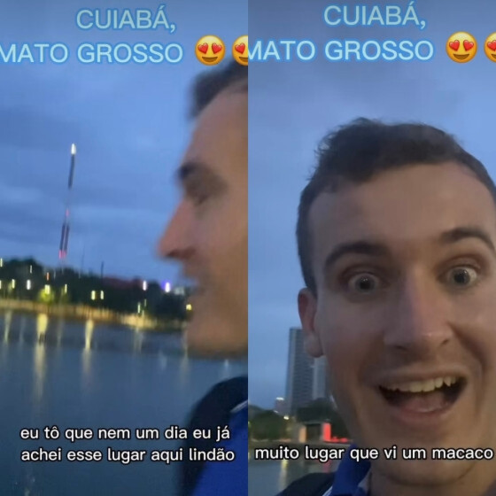 Australiano se apaixona por Cuiabá e bomba no Instagram