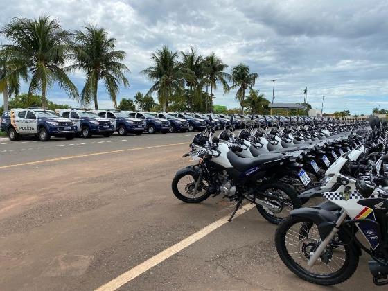 Mauro Mendes irá entregar 127 motocicletas Honda XRE 300 novas para Polícia Militar