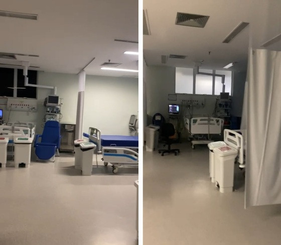 Vídeo mostra UTI pediátrica do HMC vazia