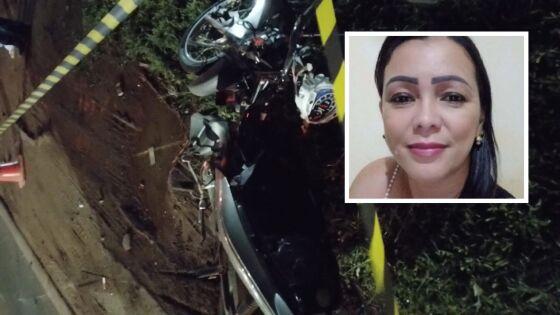 A motociclista morreu ainda no local do acidente