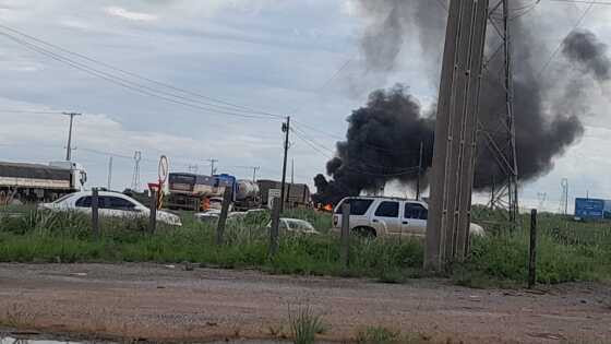 Bloqueios são registrados em Sinop e Nova Mutum