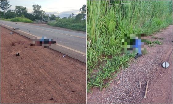 Geucelino Gomes da Silva, 39 anos, morreu ainda no local. Uanderson Ueber Gomes, 36 anos, chegou a ser socorrido, mas não resistiu.