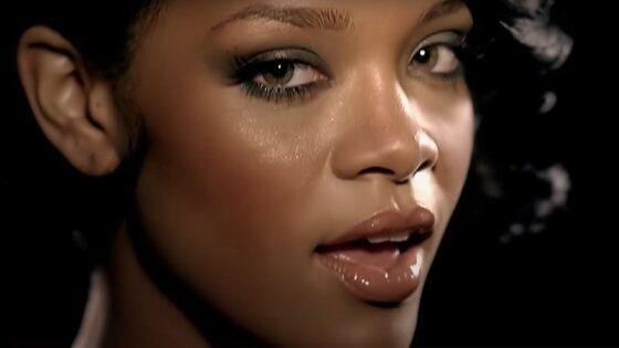 Trecho do clipe de "Umbrella"