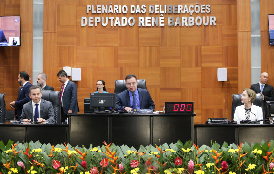 Chefes dos Três Poderes marcaram presença na abertura dos trabalhos da vigésima legislatura da Assembleia Legislativa.