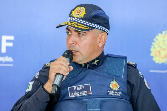Ex-comandante-geral da Polícia Militar do Distrito, coronel Fábio Augusto Vieira