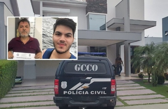 Vilson Mosquem da Silva, 57 anos, e seu filho, Felipe Mosquem Padilha, 23 anos, foram presos no condomínio de luxo Belvedere, em Cuiabá.
