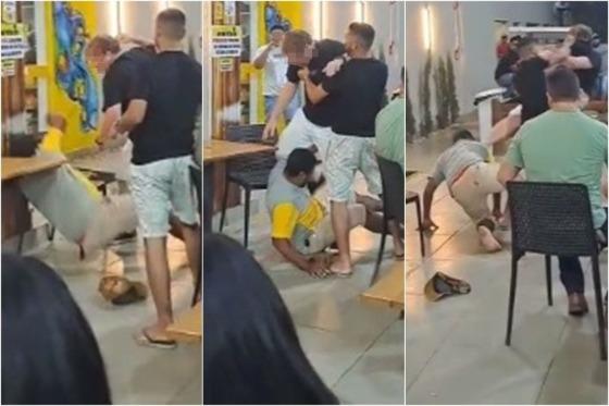Advogado foi filmado dando socos e chutes em homem durante briga