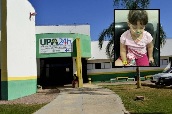 Menina morreu durante atendimento em UPA de Sinop