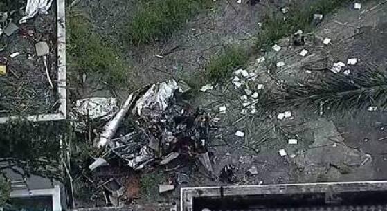 Todas as vítimas estavam na aeronave.