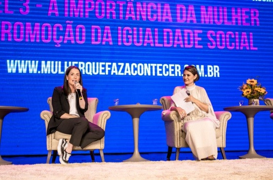 Amália foi convidada de honra no evento da ex-primeira-dama