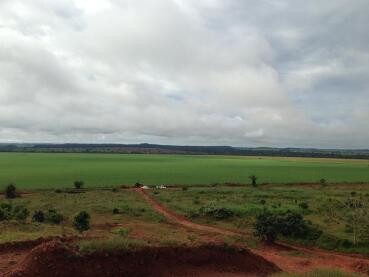Lavoura de soja na região do Catuaí, em Juara