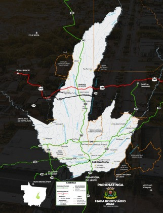 Mapa de Paranatinga