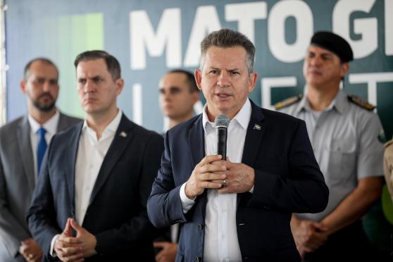Forças de segurança foram aplaudidas em evento com o governador.